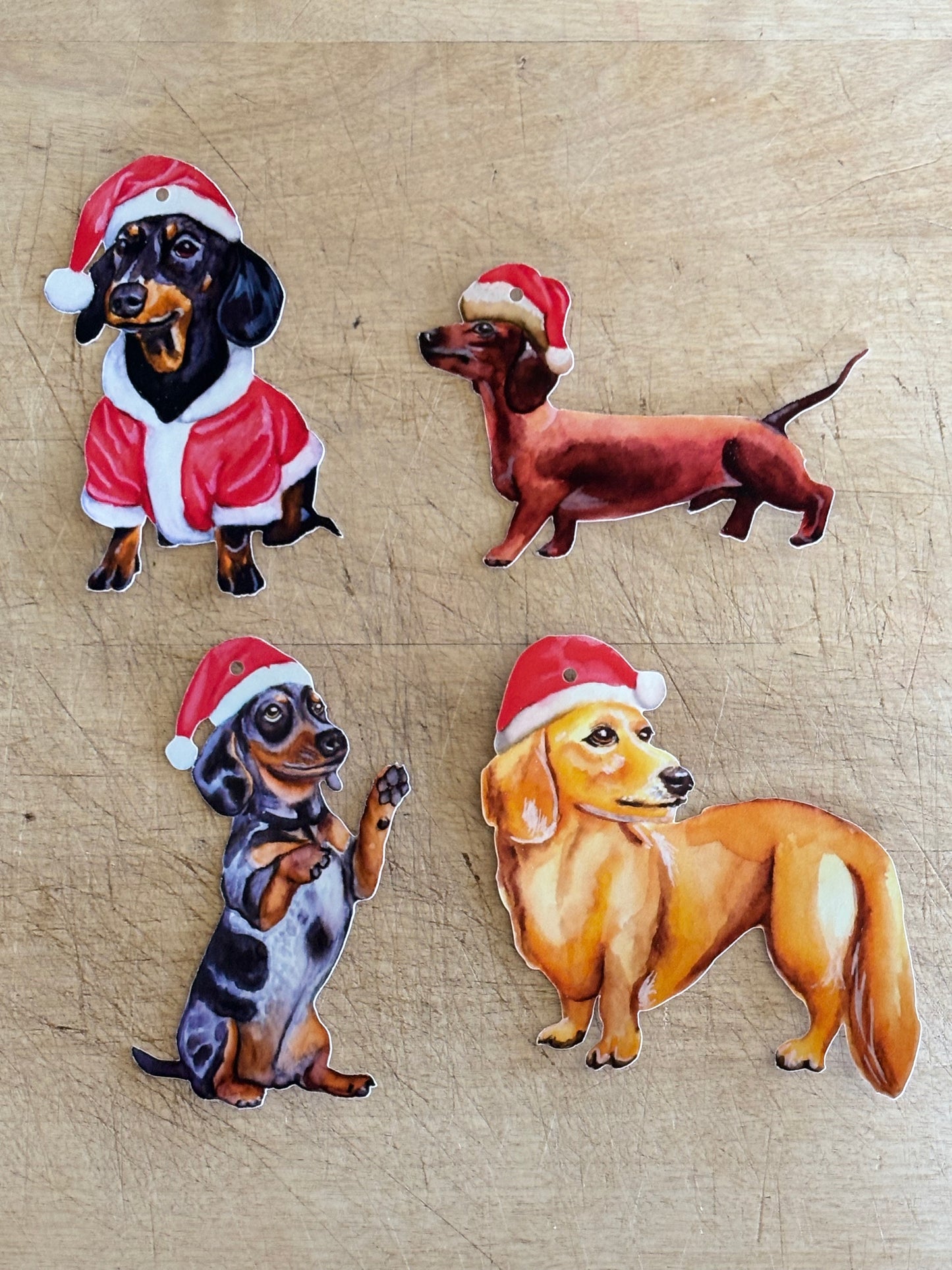 Dashing Dachshunds Present Tags