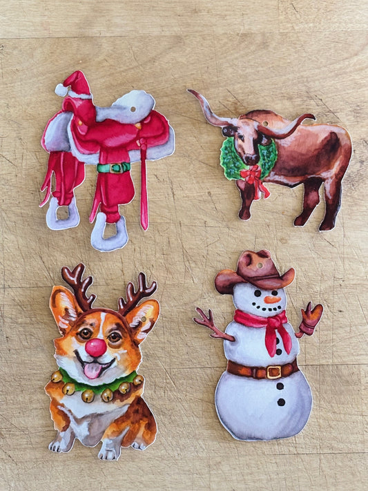 Christmas Critters Present Tags