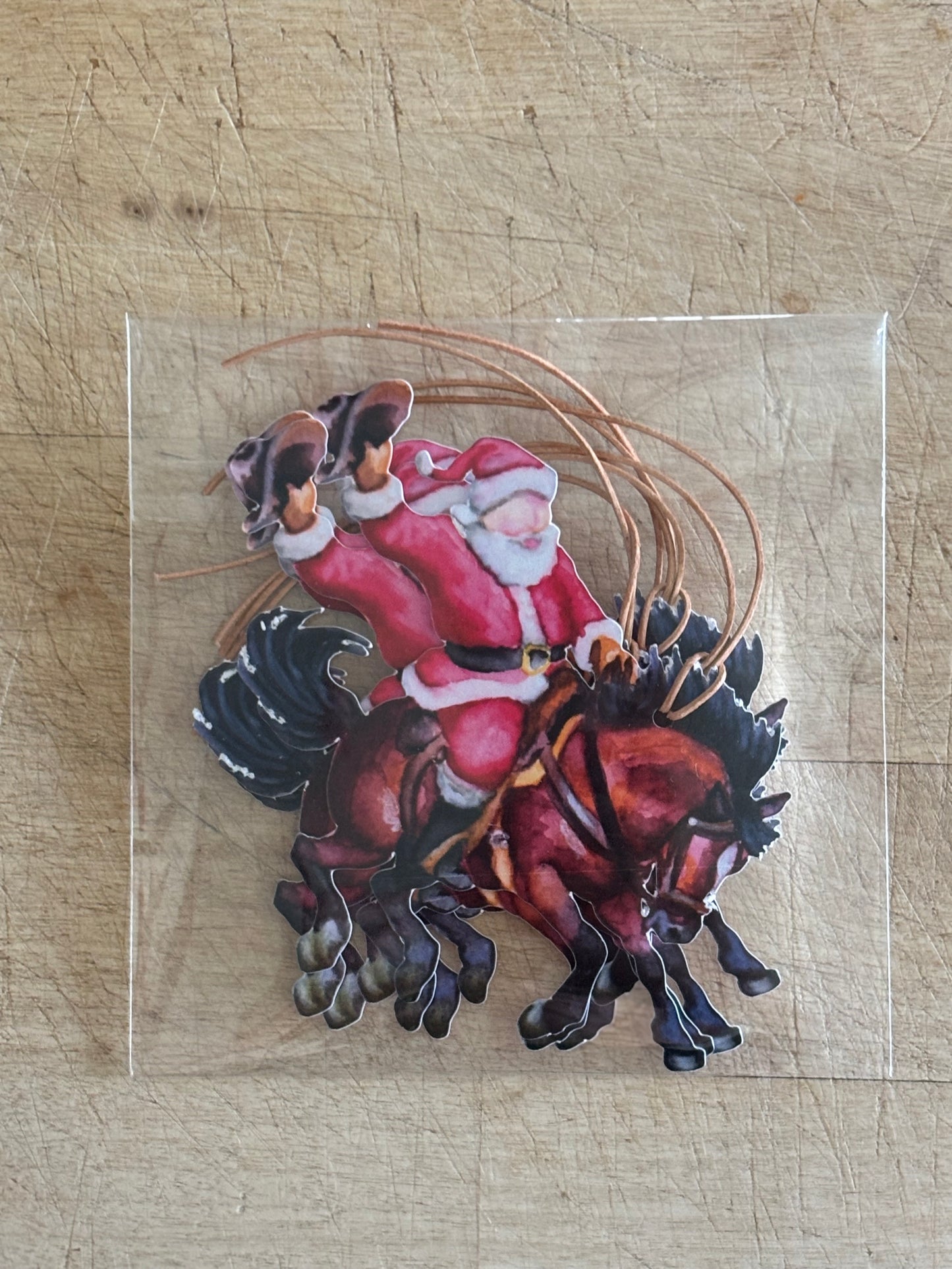 Buckaroo Santa Christmas Tags